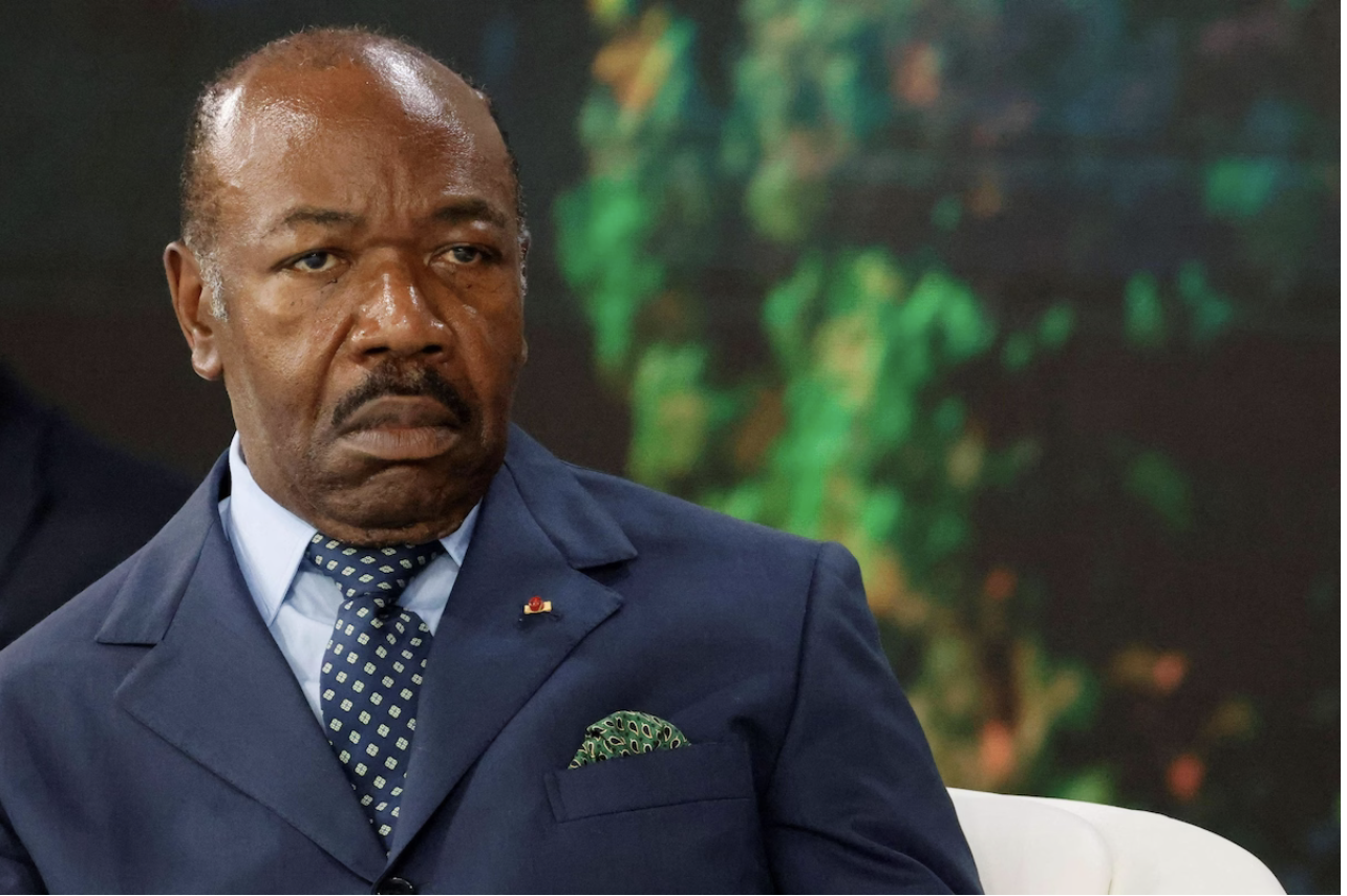 Gabonese President Ali Bongo at the presidential palace in Libreville on March 2. (Ludovic Marin/AFP/Getty Images)