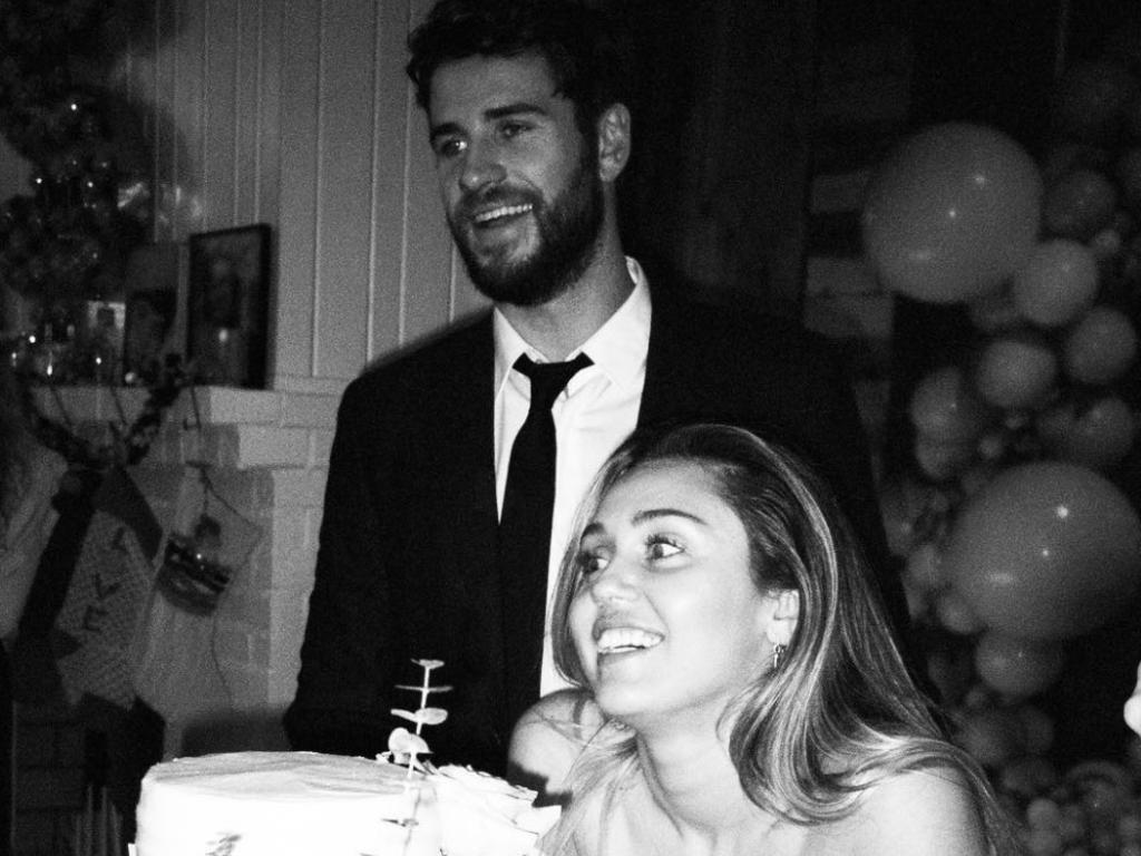 The couple married in Nashville in December 2019, before splitting eight months later. Picture: Instagram @mileycyrus