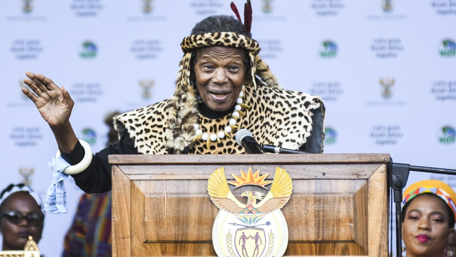 Prince Mangosuthu Buthelezi had a seat in South Africa's National Assembly. Gallo Images/Gallo Images/Getty Images