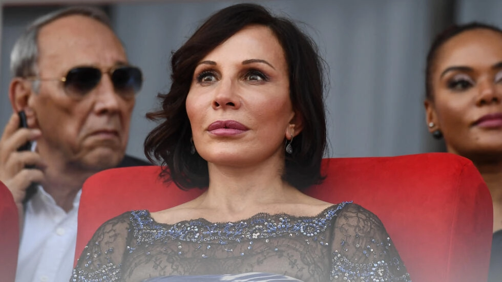 Gabon's First Lady Sylvia Bongo Ondimba attends the 2017 Africa Cup of Nations group A football match between Gabon and Guinea-Bissau at the Stade de l'Amitie Sino-Gabonaise in Libreville on January 14, 2017. © Gabriel Bouy, AFP