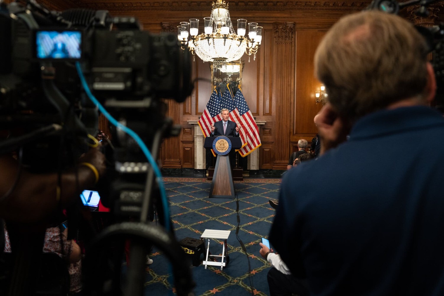 After lawmakers voted on Tuesday to remove Representative Kevin McCarthy from the House speakership, they left Washington and went home to their districts.Credit...Maansi Srivastava/The New York Times