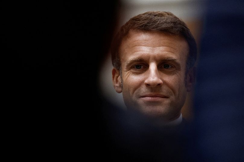 Macron en Asie centrale pour y renforcer la présence française © POOL/AFP