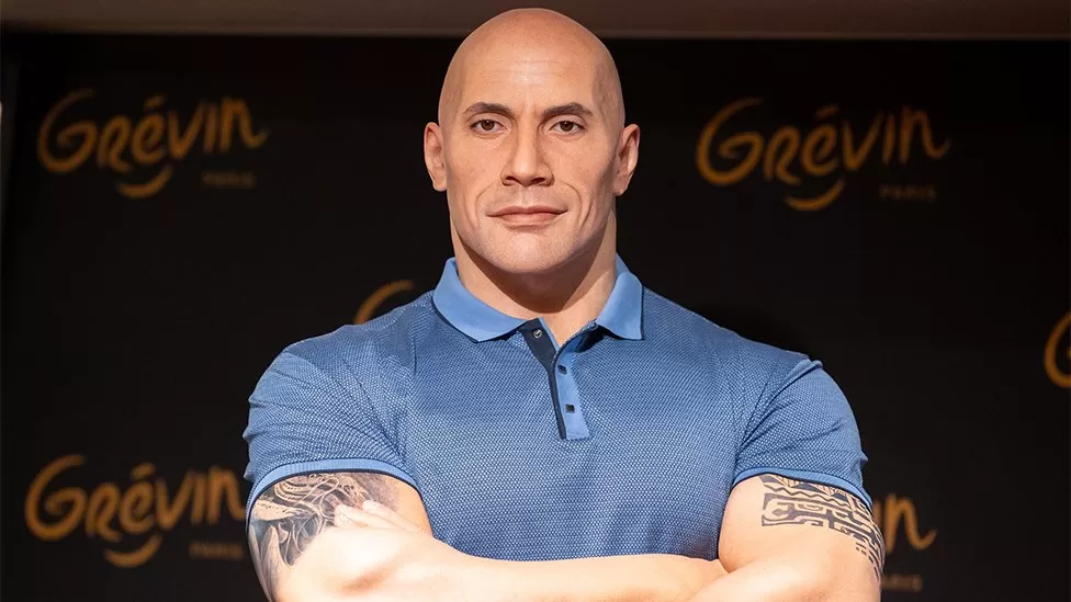 GETTY IMAGES Dwayne Johnson says he wants the museum to update his wax figure's skin colour