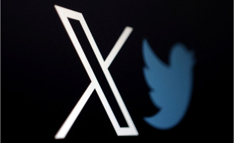 The logo of social media platform X, formerly Twitter, is seen alongside the former logo. (Dado Ruvic/Illustration/Reuters)