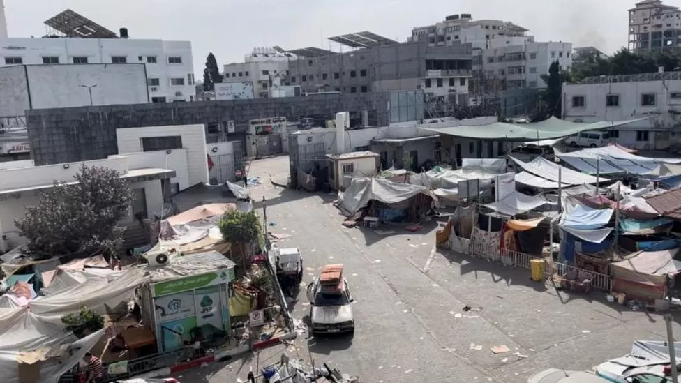 Reuters The WHO says the hospital - once Gaza's most modern - has essentially stopped being a medical facility