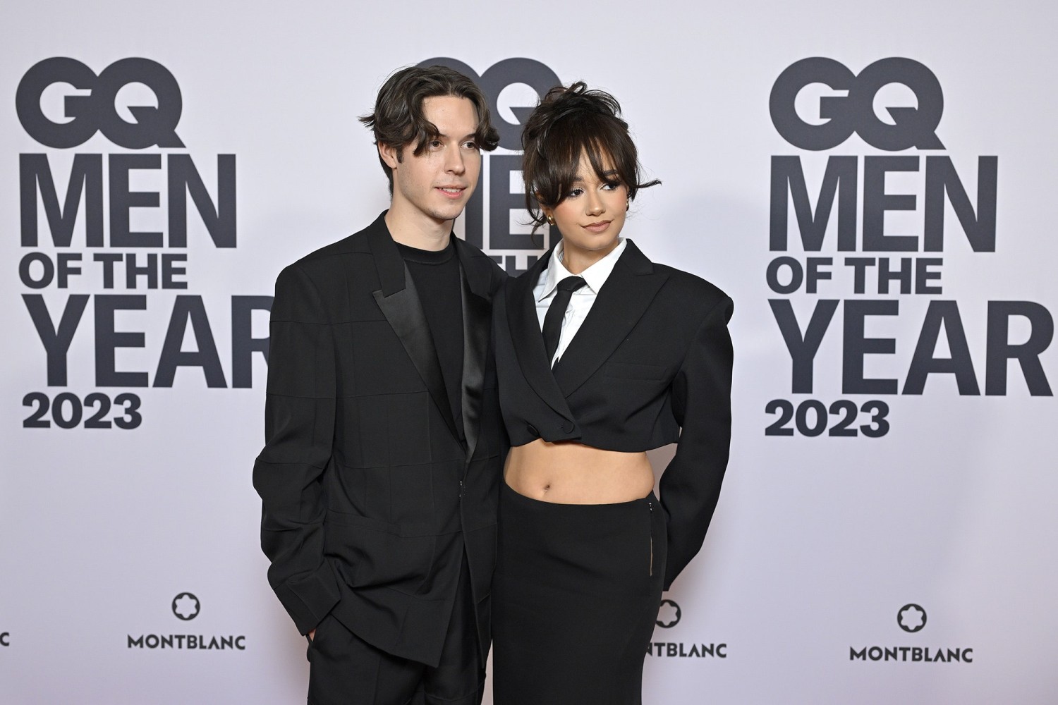 Lena Mahfouf et Sébastien Frit aux Hommes de l'année GQ France 2023 à l'hôtel Shangri-La Paris.© Kristy Sparow/Getty Images