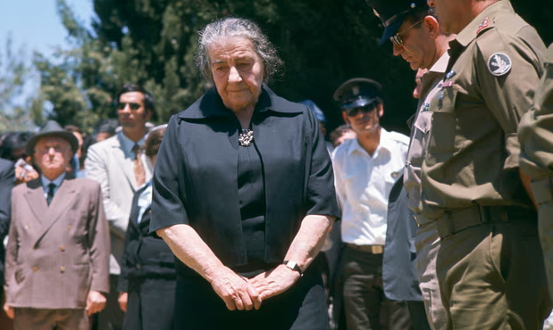Former Israeli prime minister Golda Meir in Israel in 1973, the year of the Yom Kippur war. Photograph: François Bibal/Gamma-Rapho/Getty