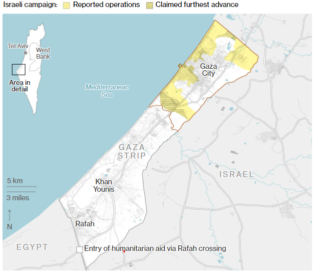Sources: Institute for the Study of War and AEI's Critical Threats Project; Copernicus Sentinel-2; Maxar Technologies Note: Israeli campaign as of November 23, 2023