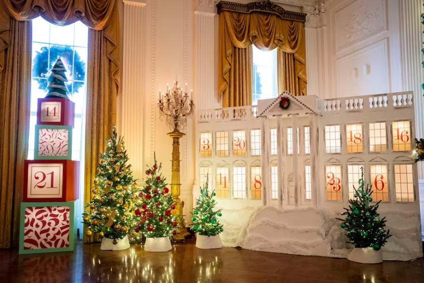 Jill Biden unveils a crafty, candy-filled White House Christmas