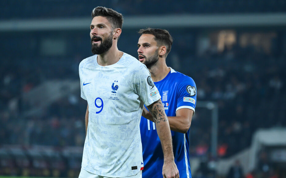 Olivier Giroud semble satisfait du tirage au sort de la phase finale de l'Euro 2024. Photo Icon sport