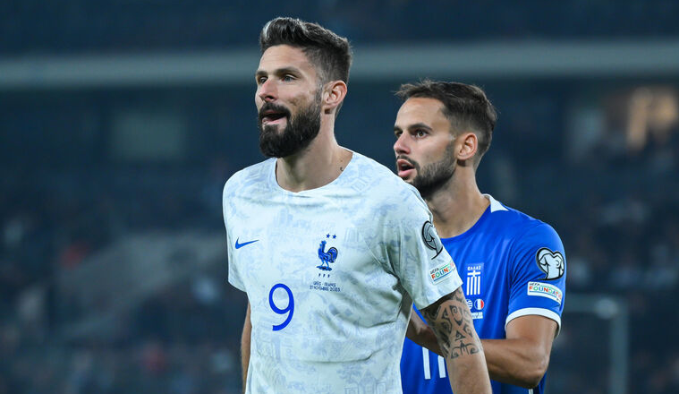 Olivier Giroud semble satisfait du tirage au sort de la phase finale de l'Euro 2024. Photo Icon sport