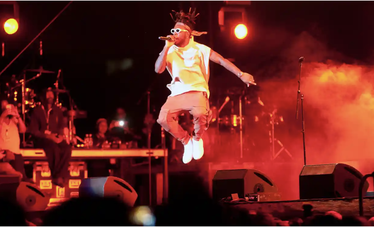 Burna Boy, one of Nigeria’s biggest stars, was due to perform at Afro Nation, but the festival was cancelled. Photograph: Gallo Images/Getty Images