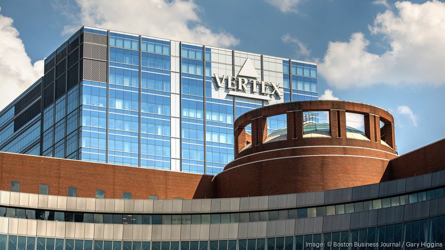 The Vertex headquarters in Boston’s Seaport District opened in 2014. GARY HIGGINS / BOSTON BUSINESS JOURNAL