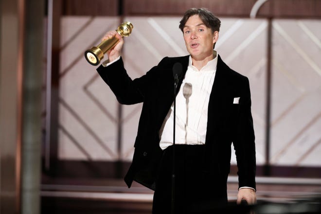 Cillian Murphy brought home best drama actor for 'Oppenheimer' at the Golden Globes. Sonja Flemming/Pool Via USA TODAY NETWORK