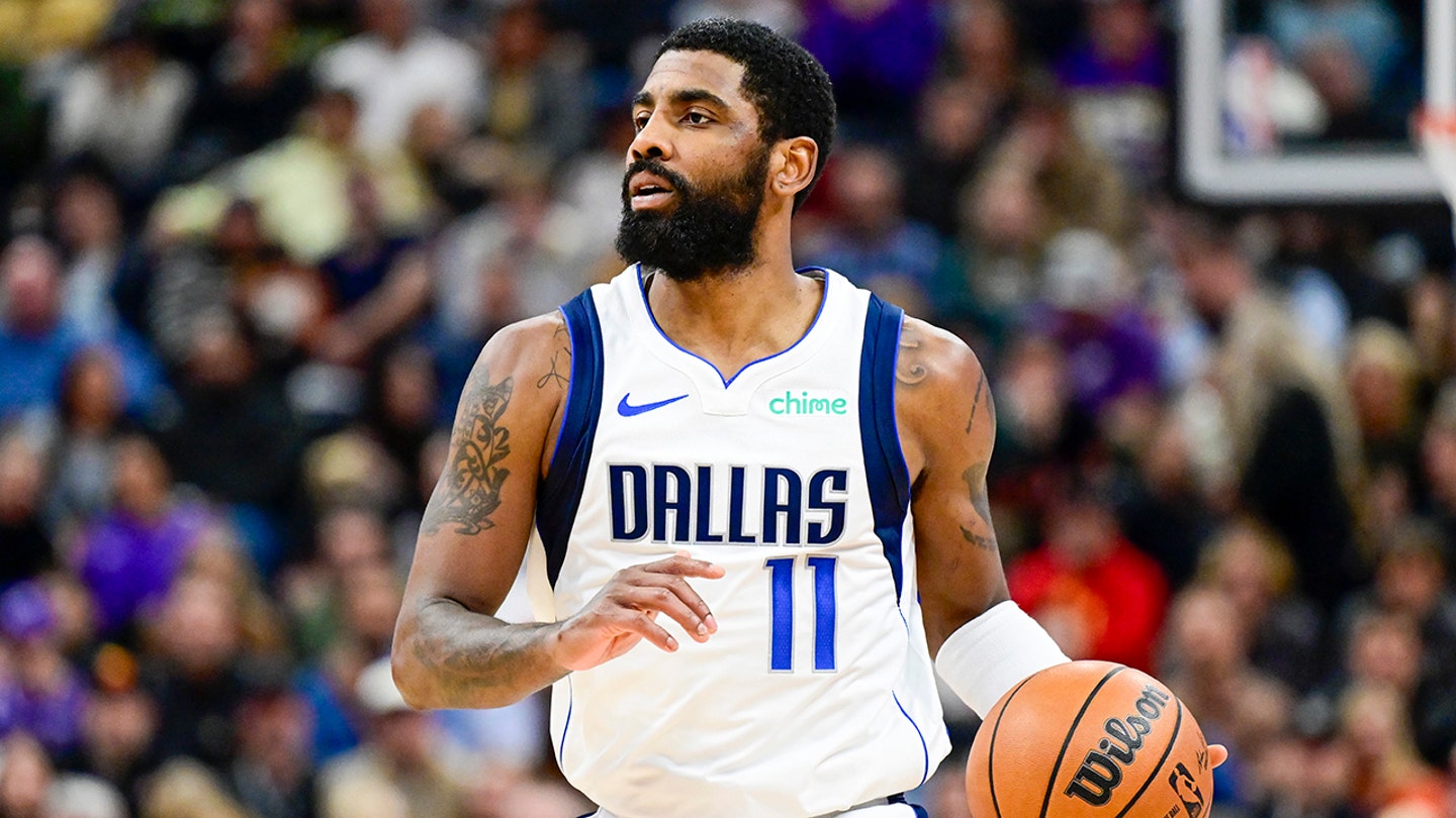 Dallas Mavericks guard Kyrie Irving (11) dribbles the ball against the Utah Jazz during the first half at the Delta Center in Salt Lake City Jan. 1, 2024. (Christopher Creveling/USA Today Sports)