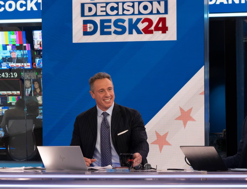 Chris Cuomo on the set of his NewsNation show. (NewsNation)