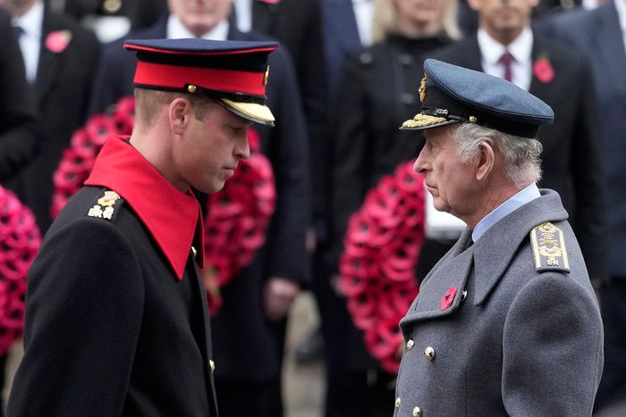 Prince William, with his father King Charles III in November, has been rushed back to the royal front line. PHOTO: KIN CHEUNG/ASSOCIATED PRESS