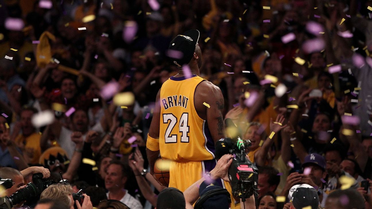 Will Kobe Bryant's iconic celebration after winning the 2010 Finals become a statue? Christian Petersen/Getty Images