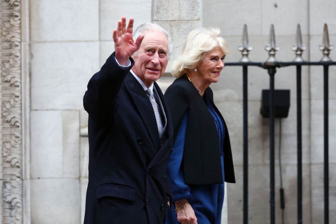 King Charles and Queen Camilla leave The London Clinic on Jan. 29. Peter Nicholls/Getty Images