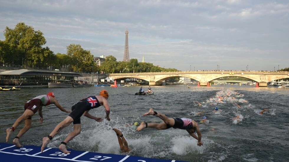 Open-water swimming at the Paris Olympics will take place in the Seine which has been closed to bathers since 1923. © Bertrand Guay, AFP/File