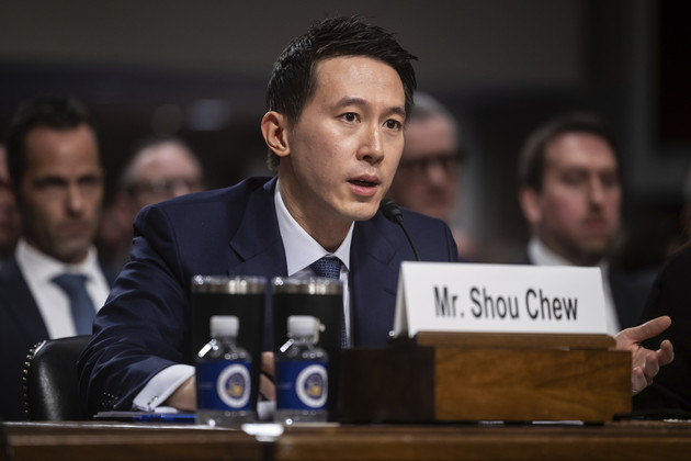 TikTok CEO Shou Chew has faced tough questioning in Congress in the past year about national security concerns tied to its Beijing-based owner ByteDance. | Francis Chung/POLITICO via AP Images