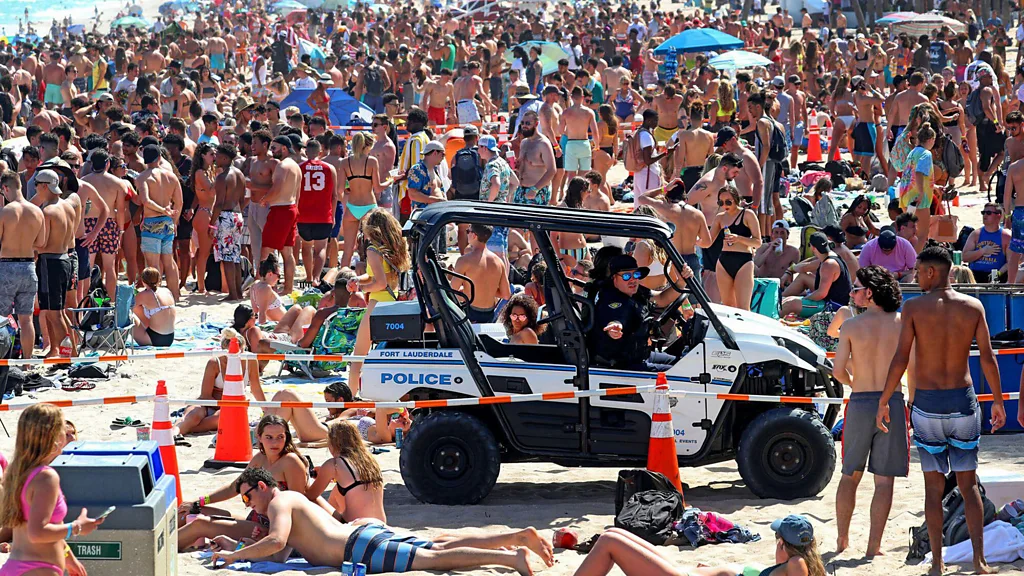 Tens of thousands of university students head to Fort Lauderdale every year for spring break (Credit: Alamy)