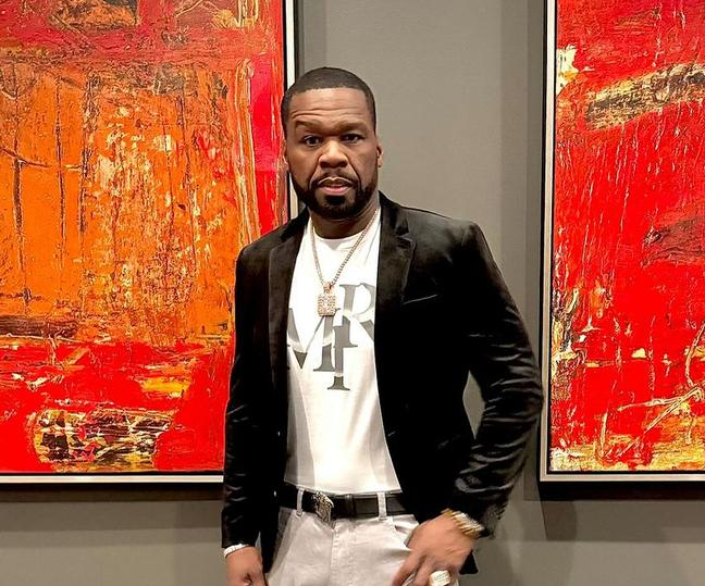 50 Cent has shared a savage reaction to his rival’s home being raided. Picture: Getty.