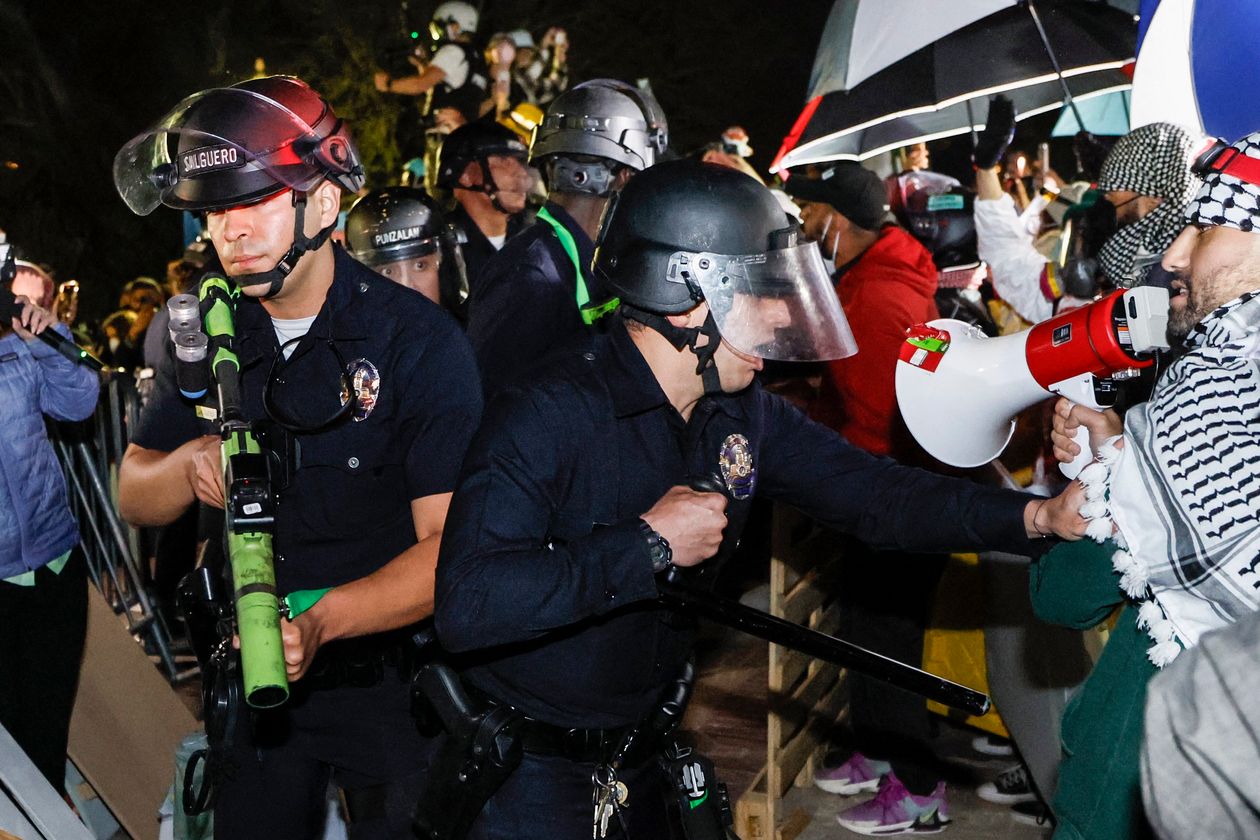 UCLA Begins Cleanup After Violent Clashes Between Police, Protesters