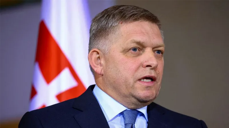 Mr Fico was visiting the town of Handlova when he was attacked. Reuters