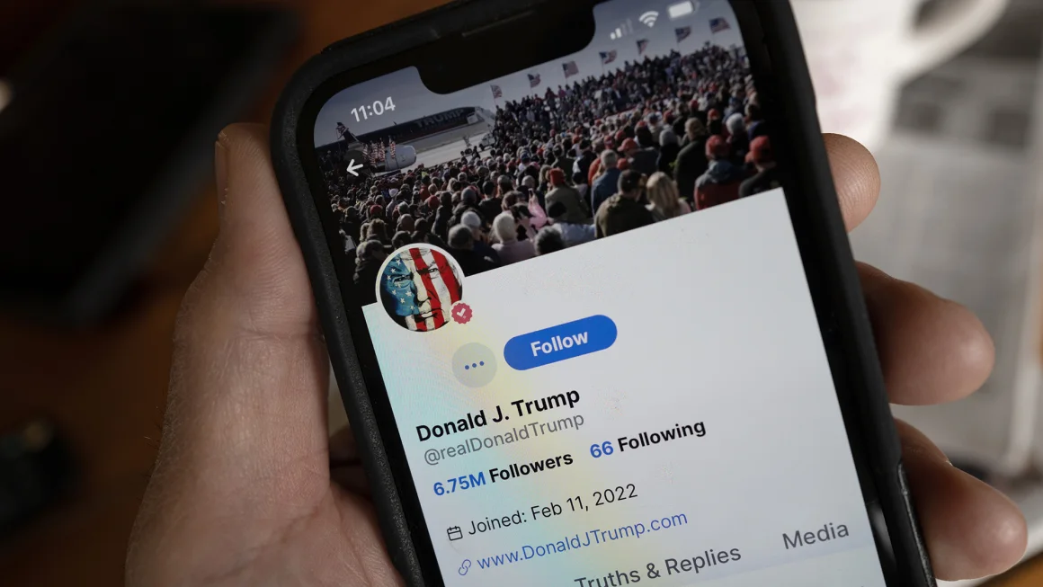 In this photo illustration, Republican presidential candidate former President Donald Trump's social media platform Truth Social is shown on a cell phone on March 25, 2024 in Chicago, Illinois. Scott Olson/Getty Images