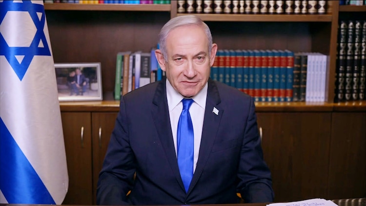 Israeli Prime Minister Benjamin Netanyahu appears "Good Morning America," on May 21, 2024. ABC News