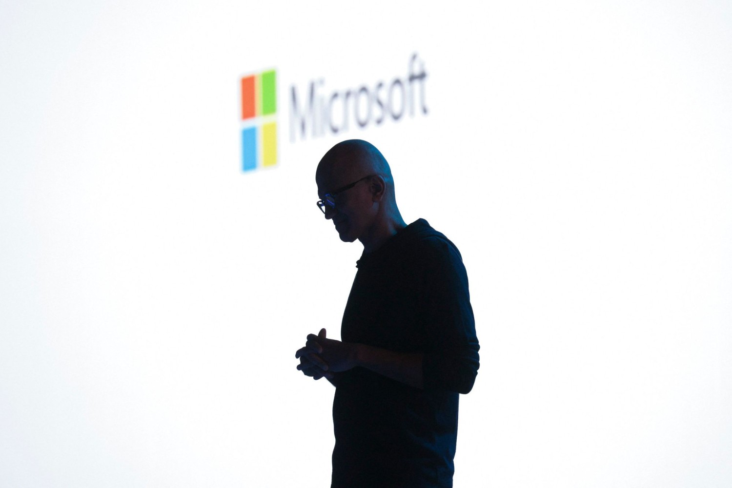 Satya Nadella at the Microsoft Build conference in Seattle last month. JASON REDMOND/AGENCE FRANCE-PRESSE/GETTY IMAGES