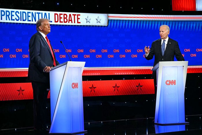 imBiden and Trump’s debate was the first held in a studio with no live audience since 1960. PHOTO: ANDREW CABALLERO-REYNOLDS/AFP/GETTY IMAGES 974510?width=700