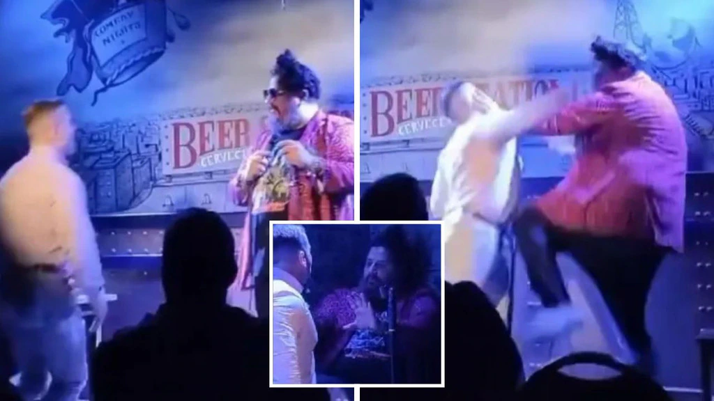 Dad punches comedian after joke about infant