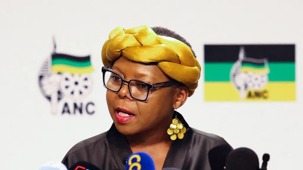ANC spokesperson Mahlengi Bhengu-Motsiri says the party has been talking to all political parties. Reuters
