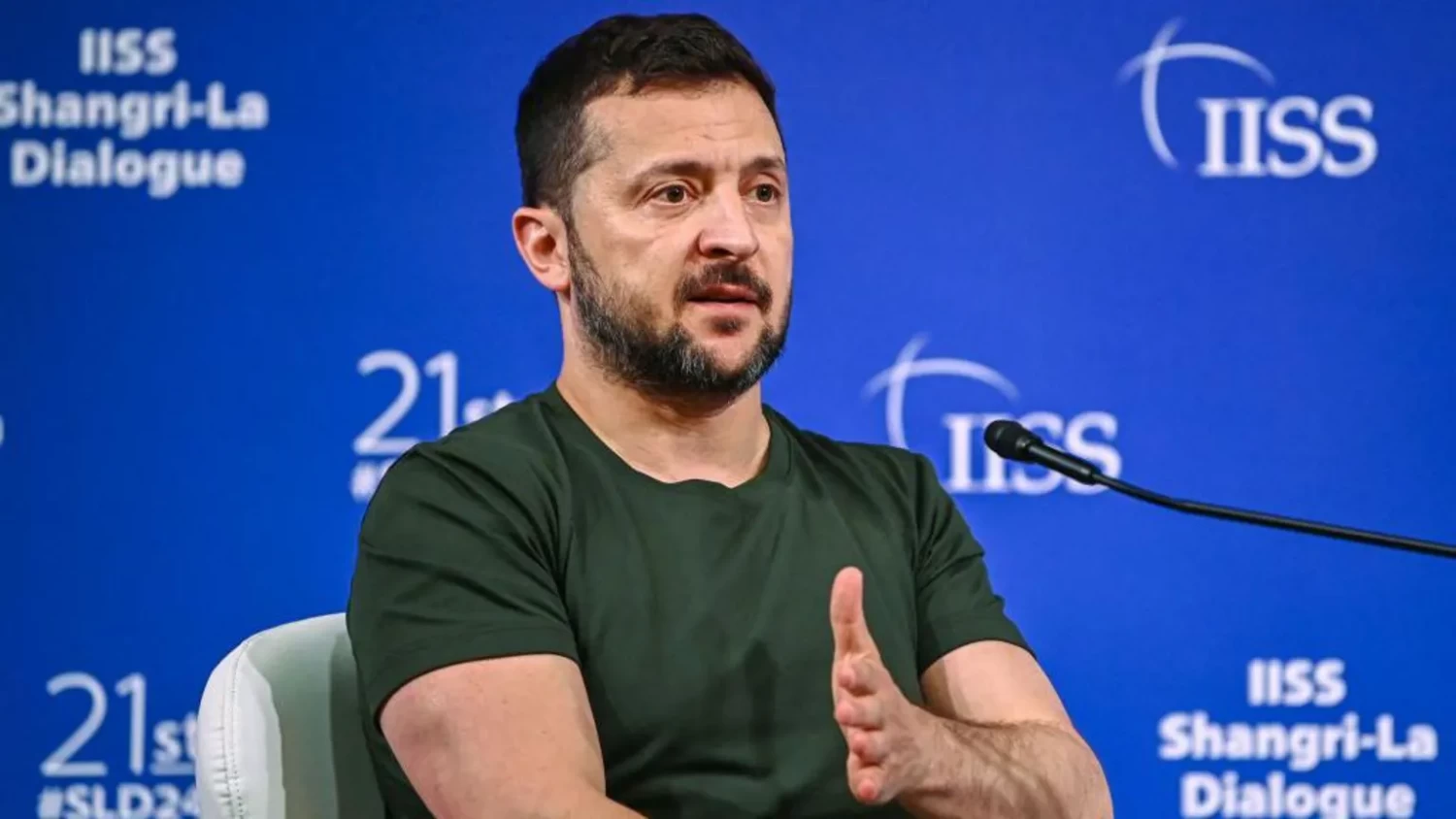 Mr Zelensky said China was 'working for countries to not come to the peace summit'. Getty Images