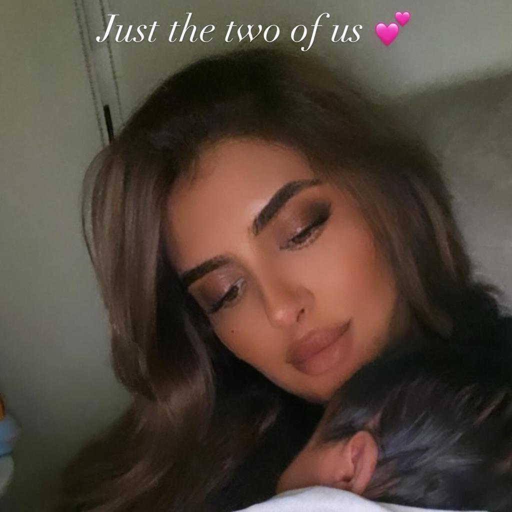 She married last May and welcomed a daughter two months ago. Picture: Instagram/hhshmahra