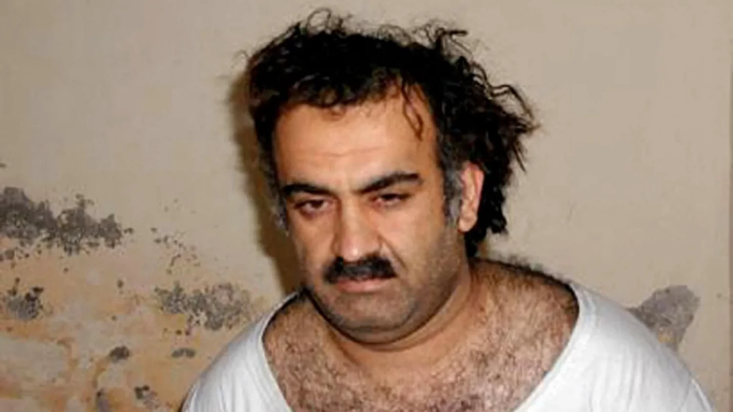 Getty Images / Khalid Sheikh Mohammed when he was captured in 2003