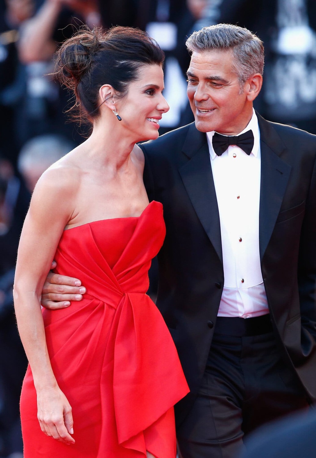 Alfonso Cuarón’s “Gravity,” which starred Sandra Bullock and George Clooney, opened the Venice Film Festival in 2013.Credit...Andreas Rentz/Getty Images