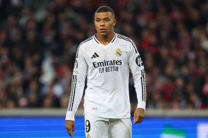 Kylian Mbappé during the UEFA Champions League soccer match in France earlier this month. Photo: franck fife/Agence France-Presse/Getty Images