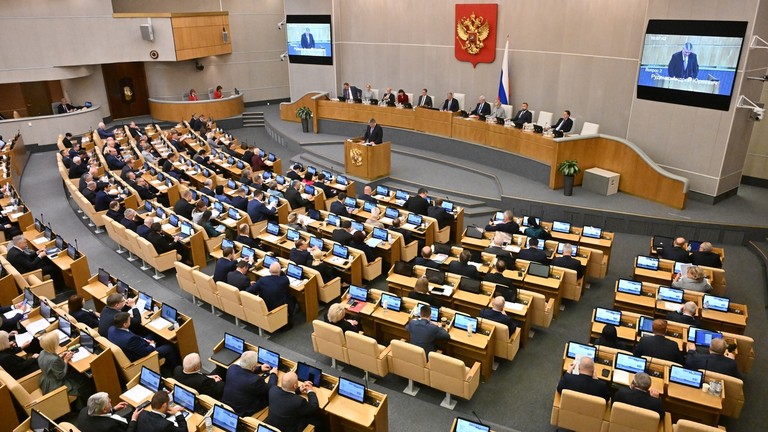 FILE PHOTO: The Russian State Duma in session. ©  Sputnik / Vladimir Fedorenko