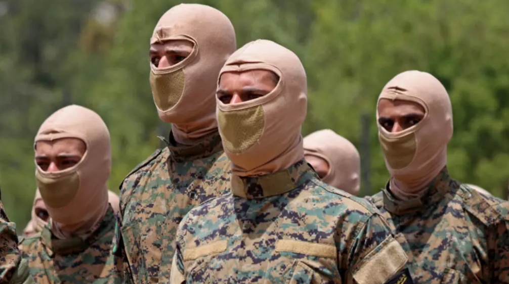 Hezbollah fighters participate in a battlefield exercise in Aaramta, in southern Lebanon on May 21, 2023. © Anwar Amro, AFP/ File picture