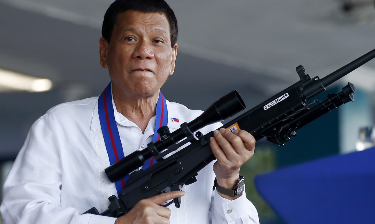 Rodrigo Duterte, pictured in 2018, served as mayor in Davao City for about two decades before winning the presidency in 2016. Photograph: Bullit Marquez/AP