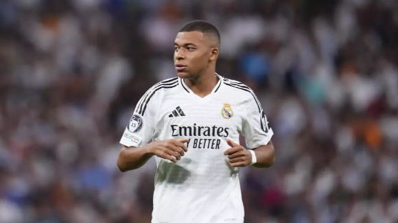 L'attaquant du Real Madrid Kylian Mbappé lors d'un match de Ligue des champions contre Stuttgart, le 17 septembre 2024 à Madrid. © Manu Fernandez, AP