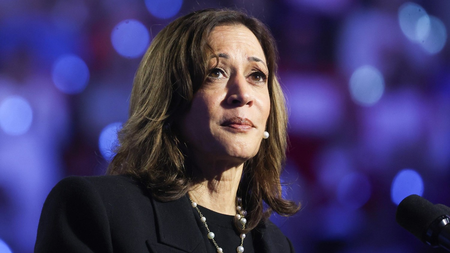 Vice President Kamala Harris speaks during a campaign rally in Madison, Wisconsin, on October 30, 2024. Scott Olson/Getty Images