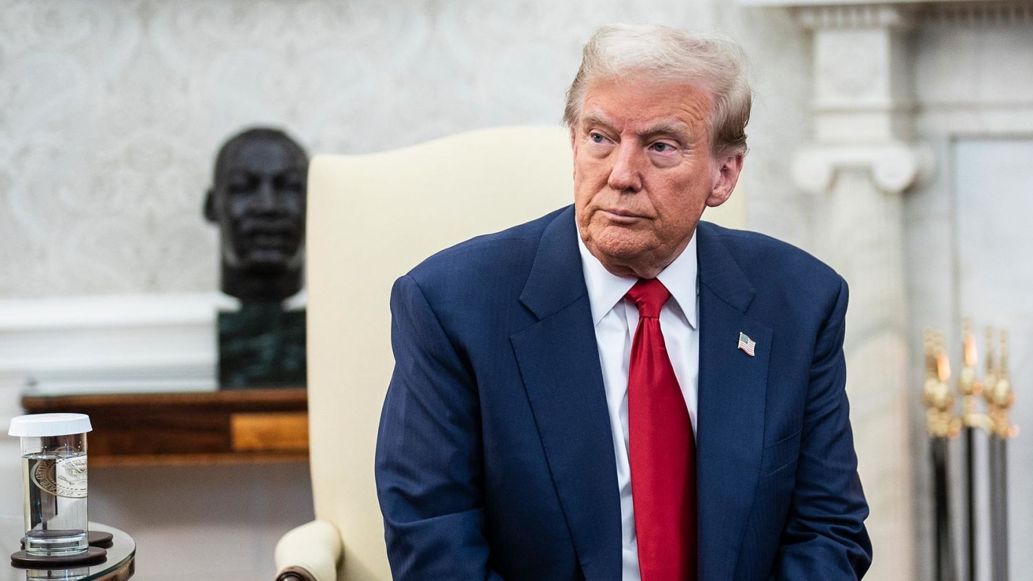 President-elect Donald Trump in the Oval Office of the White House in Washington, DC on Wednesday, November 13. Jabin Botsford/The Washington Post/Getty Images