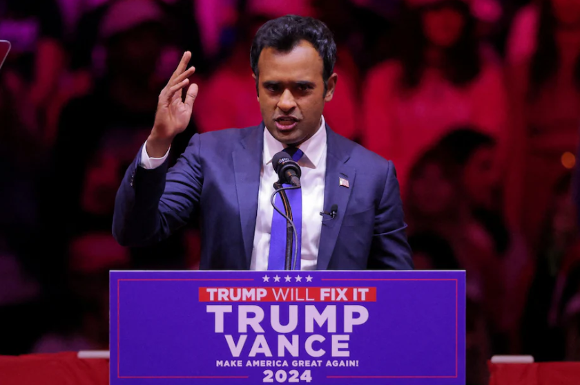 Vivek Ramaswamy tapped by President-elect Donald Trump to help run a new effort dubbed the Department of Government Efficiency does not like daylight saving time. Its inefficient  easy to change, he wrote on X. (Andrew Kelly/Reuters)