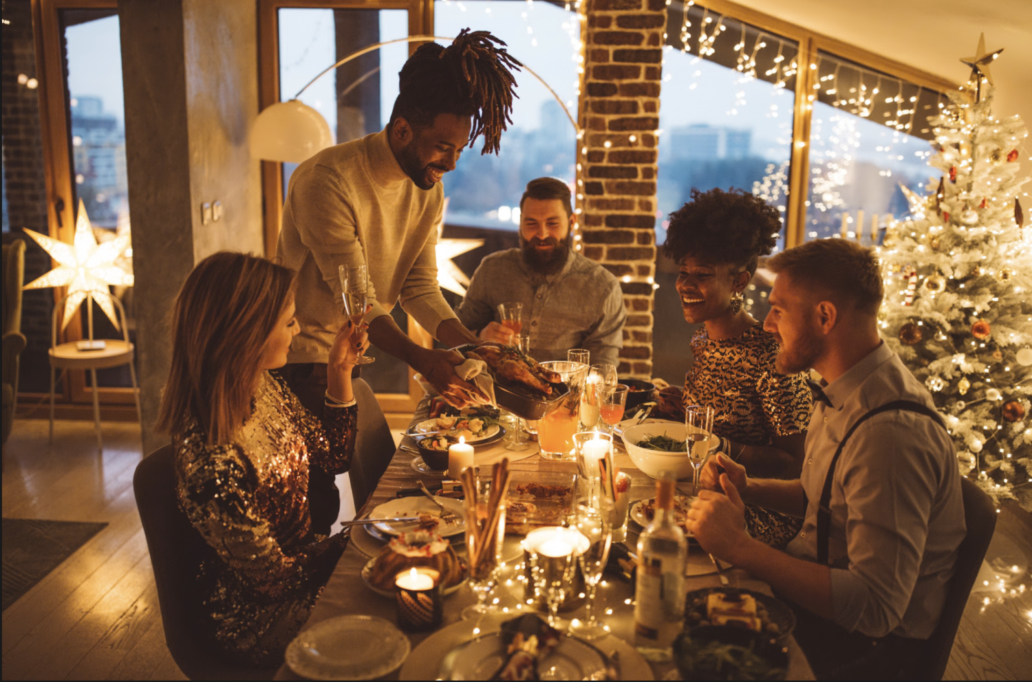 The holidays can be an opportunity to build new traditions with friends and neighbors. Photograph: svetikd/Getty Images