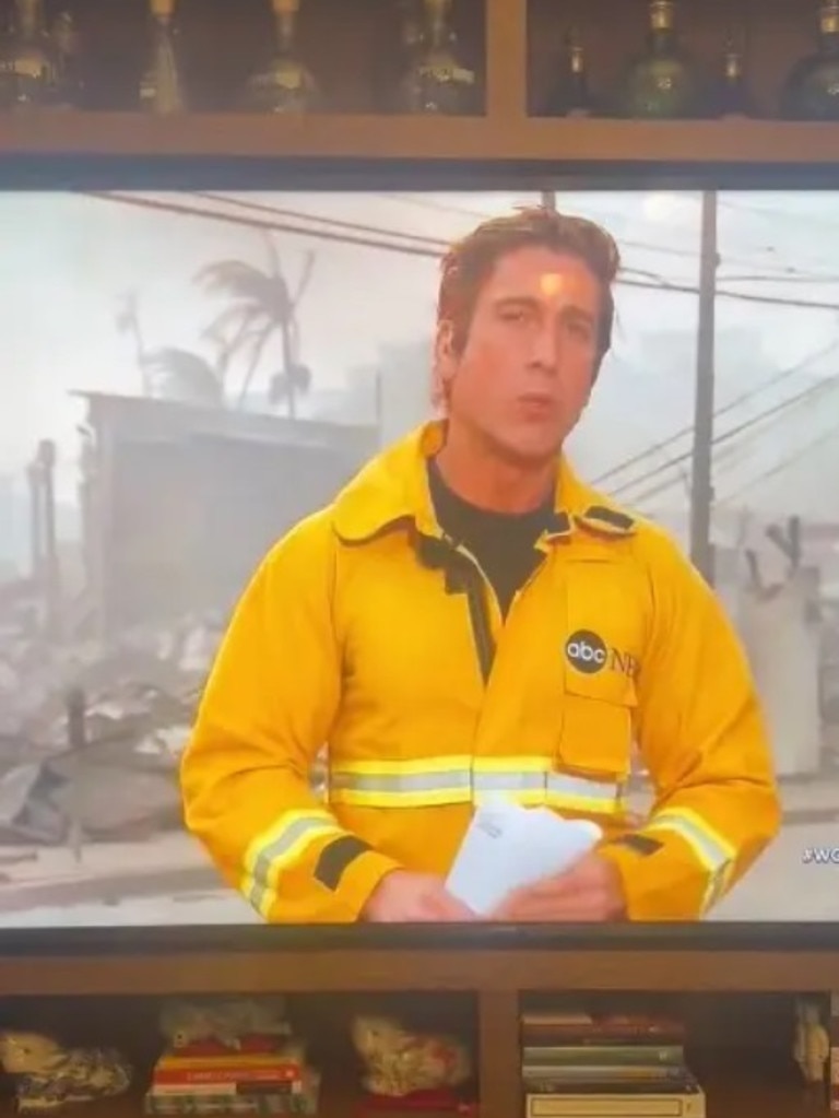 Reporter mocked over detail in LA fires report﻿