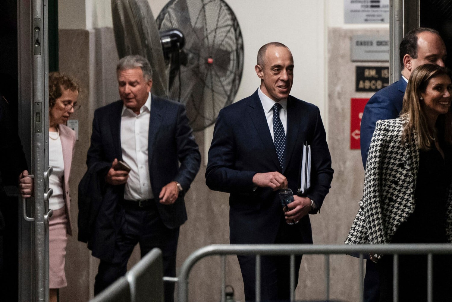 The acting U.S. deputy attorney general, Emil Bove, center, was one of President Trump’s lawyers during his criminal case in New York.Credit...Pool photo by Todd Heisler